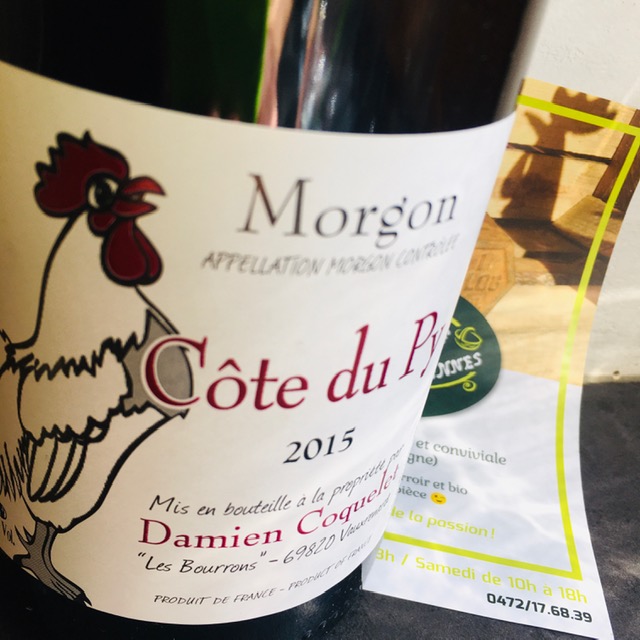 Vin nature rouge - Cte du Puy - Coquelet - Morgon