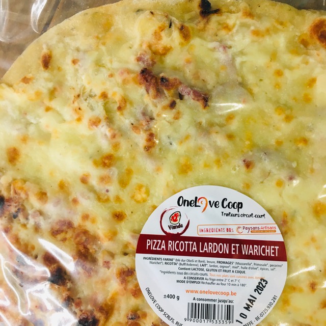 pizza lardons et fromage - 2 pers. (400g)