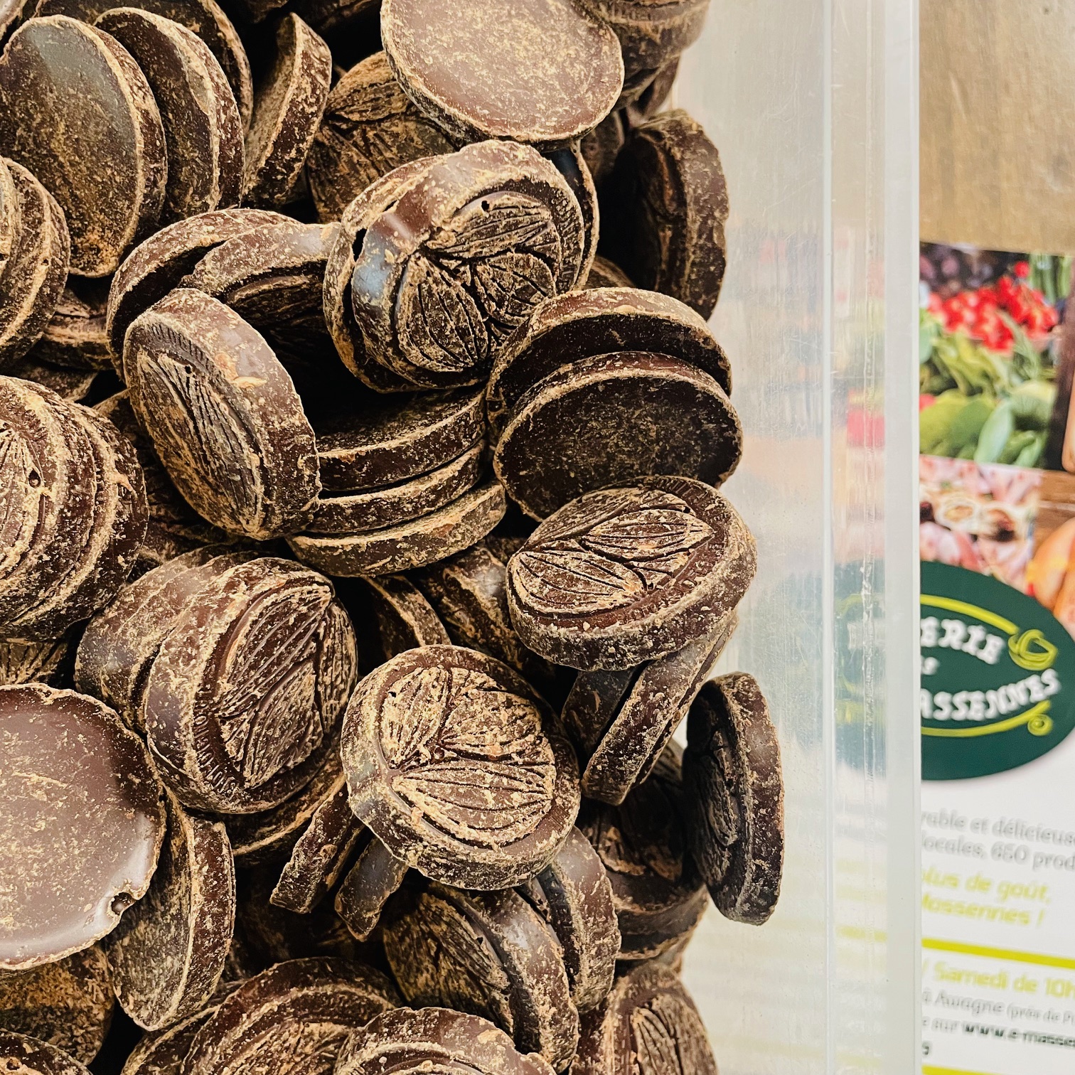 chocolat noir en gros caplets (78% cacao)/200g