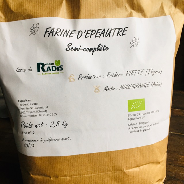 Farine - épeautre blanche (très fine) /2,5 kg