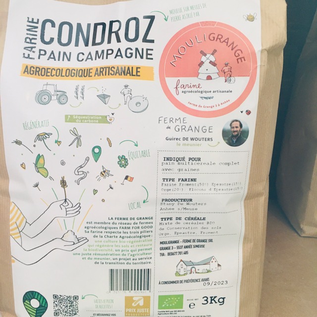 Farine - pain 3 crales du Condroz/3kg