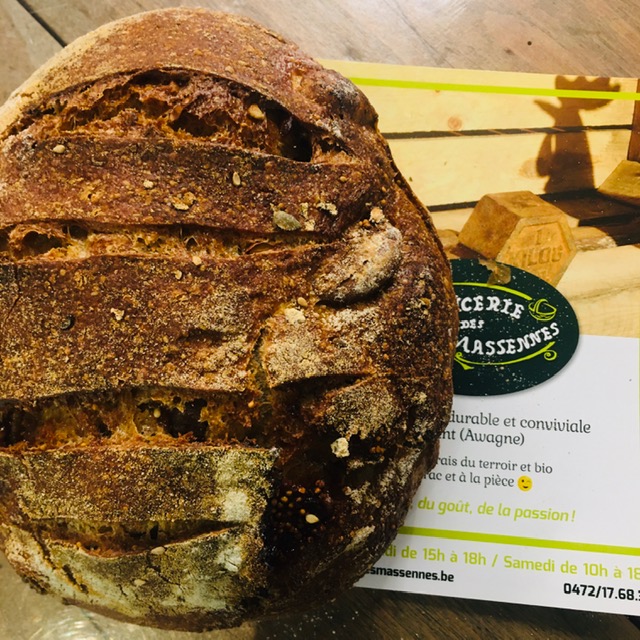 pain 400g (petit) - seigle - noix et raisin - levain