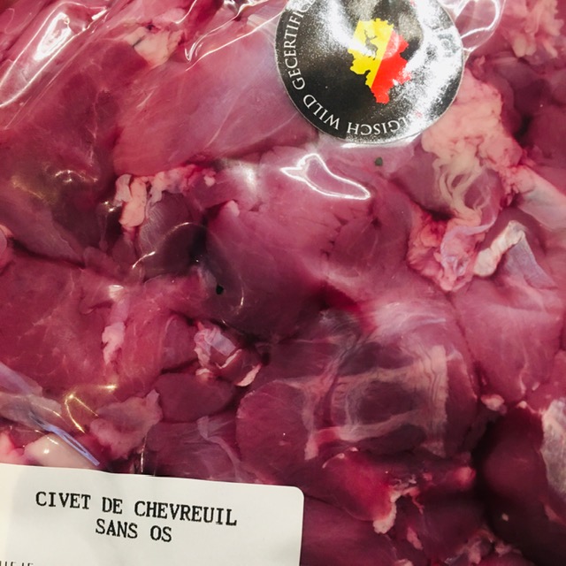 gibier - civet - chevreuil - 1 kg (JE 21/12 - sur commande)