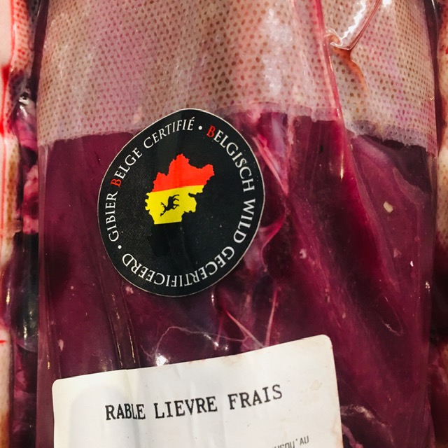gibier - rable - lièvre - 700 g/pc.
