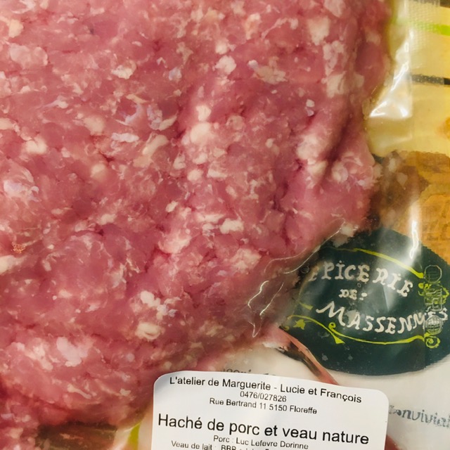 hache porc et veau /500g (surgelé)