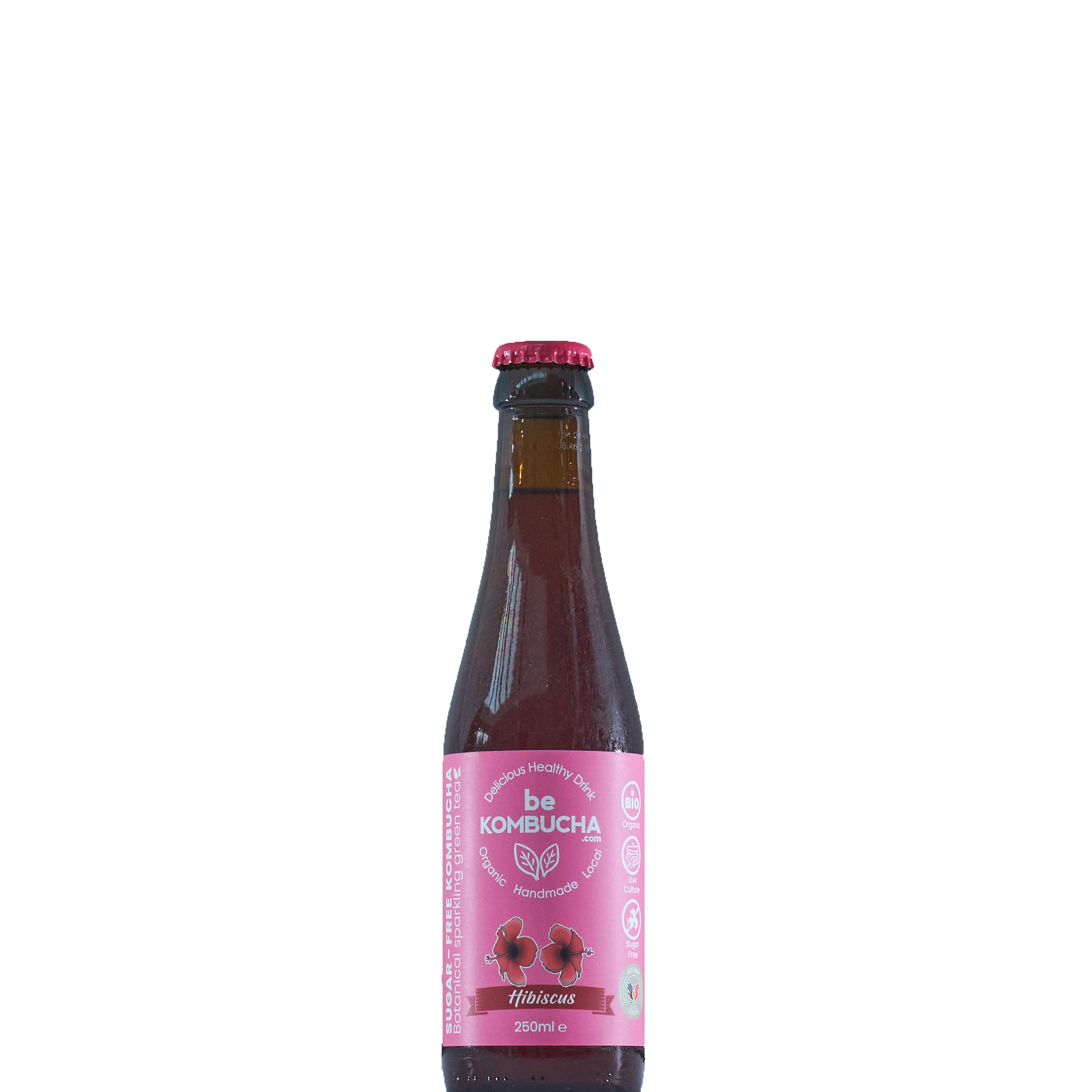 Kombucha Hibiscus - sans sucre - 25cl