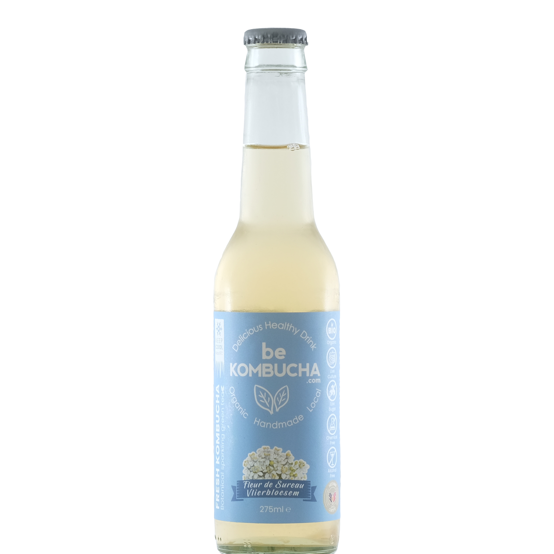 Kombucha Fleur de sureau - sans sucre - 25cl