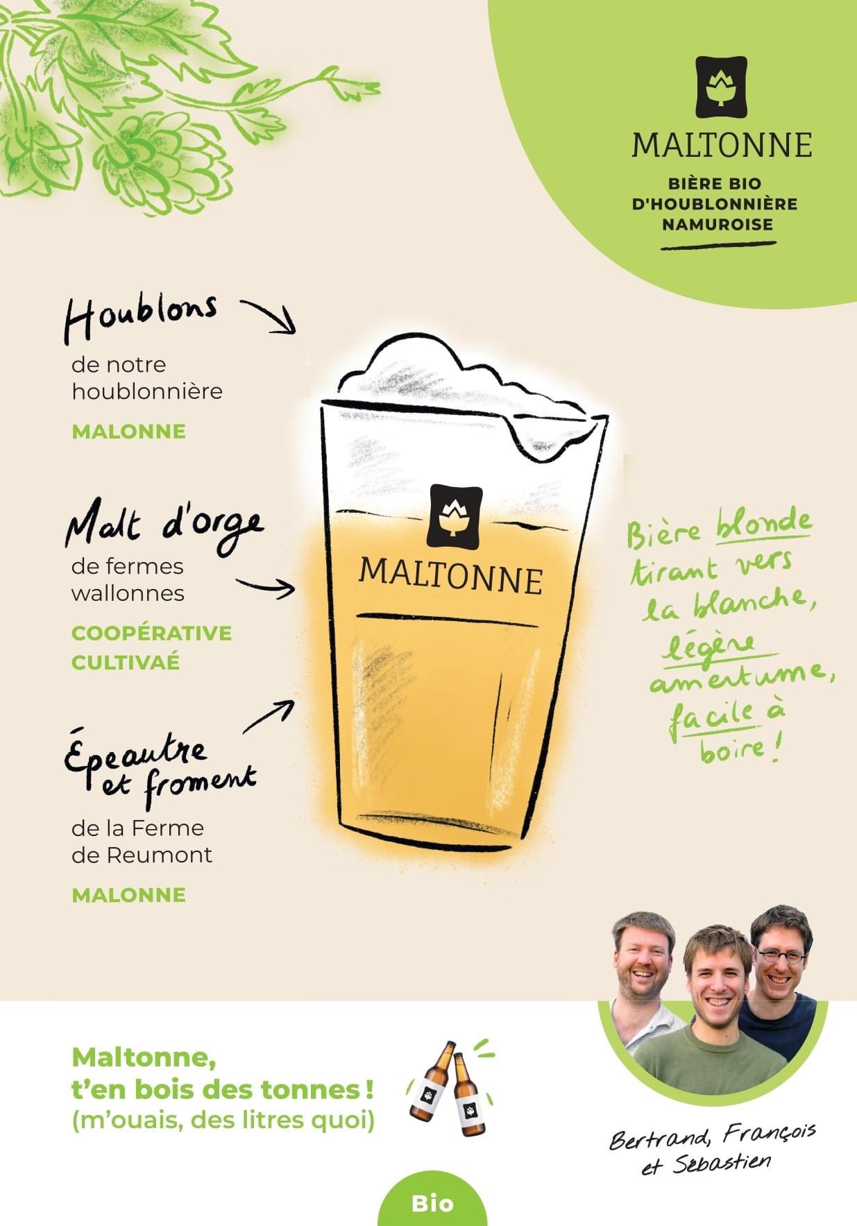 bière - Maltonne 100% terroir - 33cl