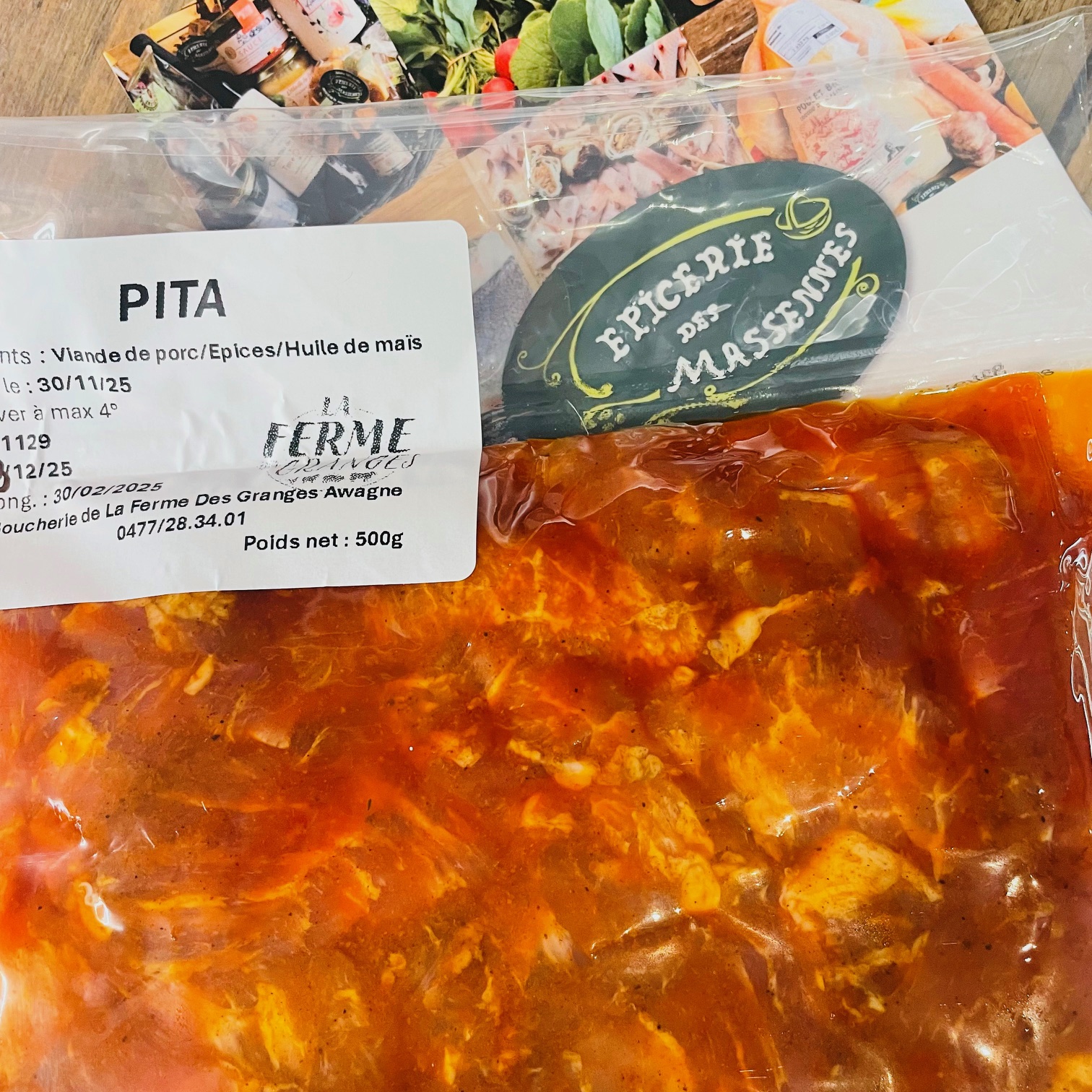 viande pour pita/500 g (surgelée)