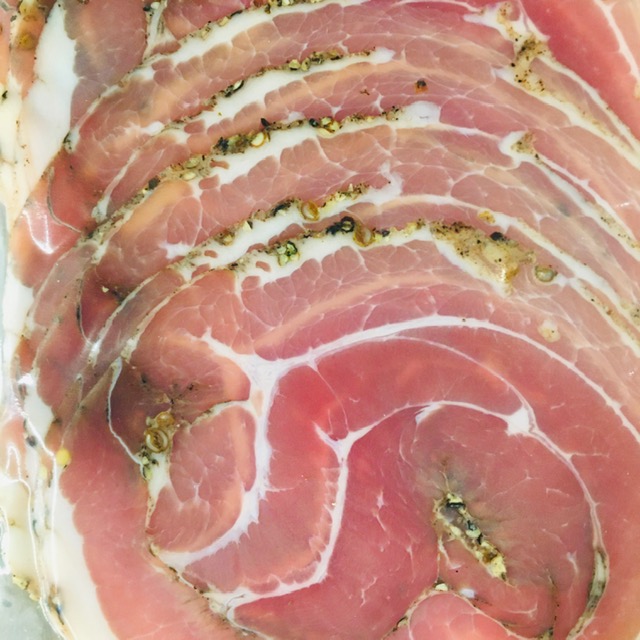 salaison - pancetta tranches/15tr. (surgelée)