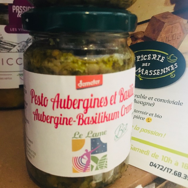 pesto - aubergines/basilic