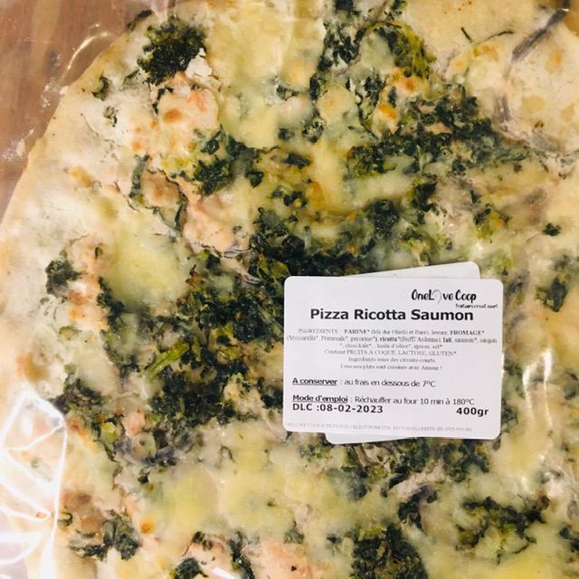 pizza ricotta et saumon - 2 pers. (400g) (surgelée)