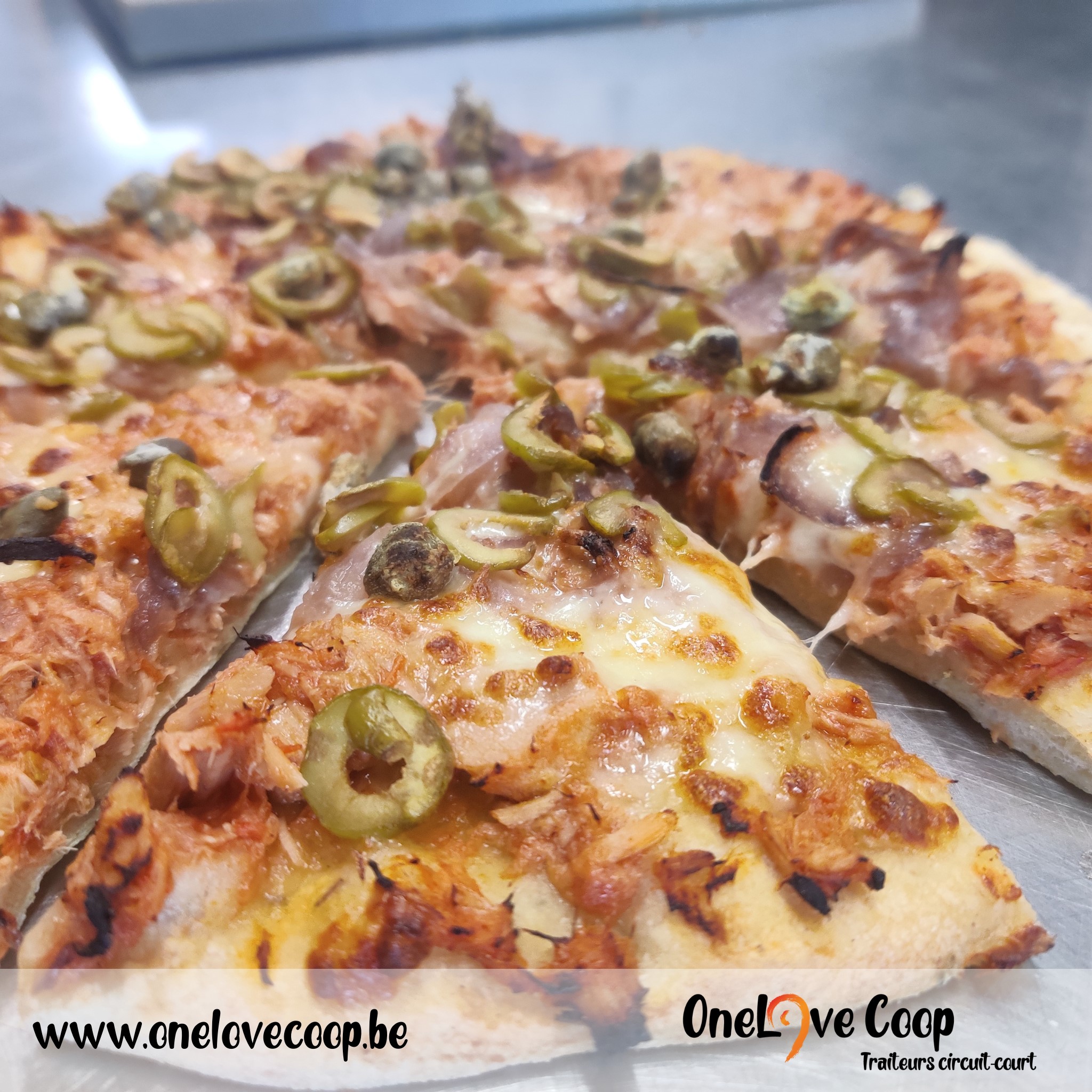 pizza - thon et câpres / 2 pers. (400g)