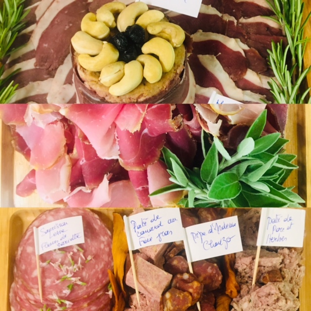 plateau de salaisons 4-5 pers. (accompagnant la raclette ou le plateau fromage)