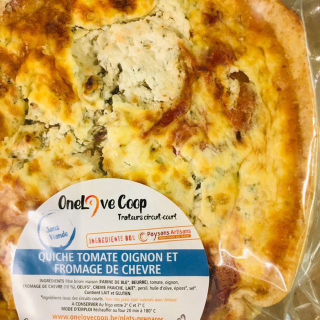 quiche chèvre-oignons-tomates - 2 pers. (260g)