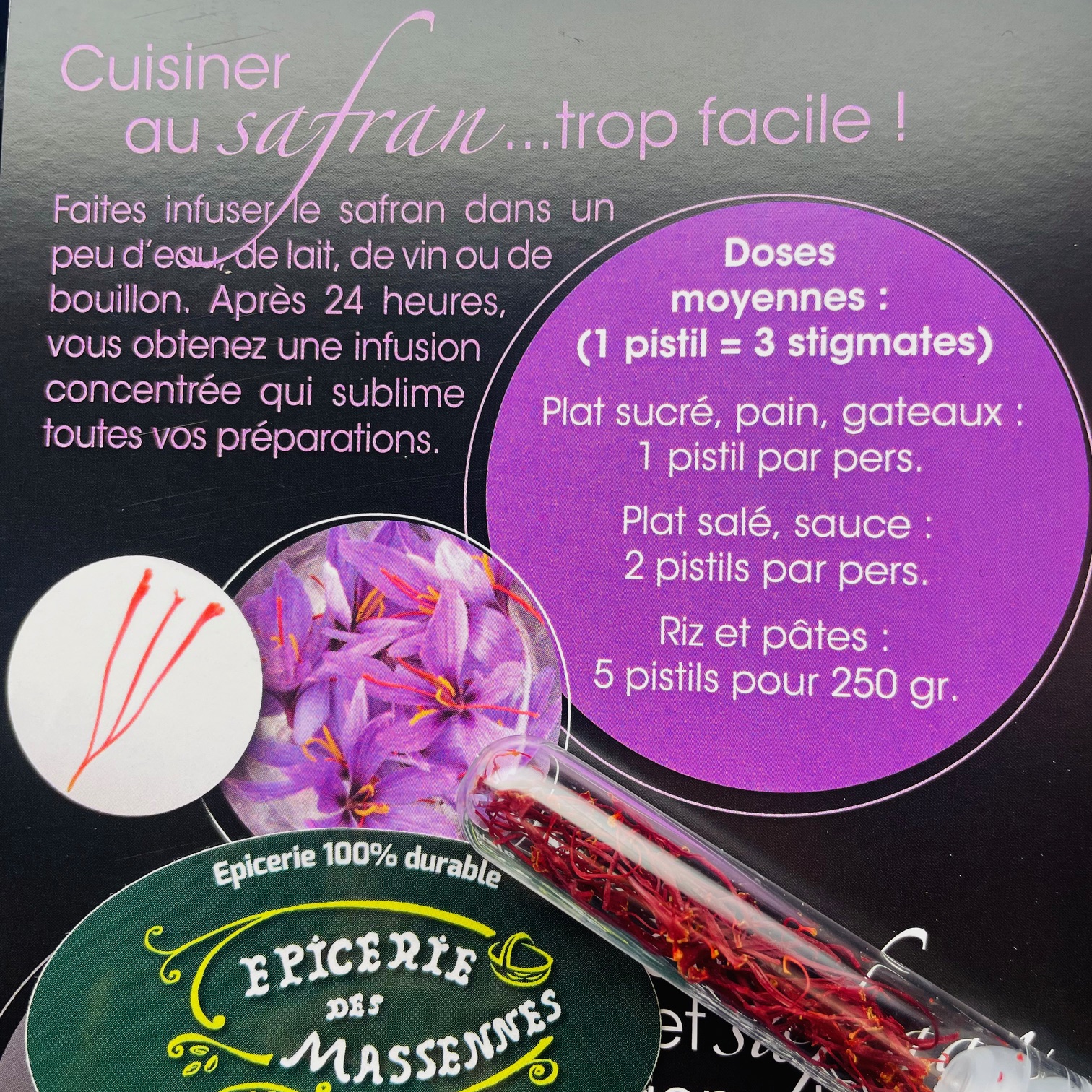 safran - pistils box (20 pistils)
