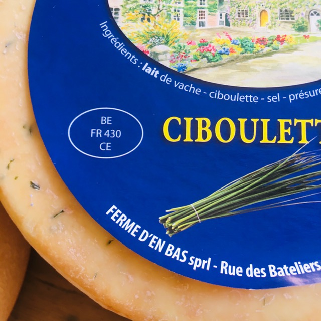 Raclette - demi roue de Sommire ciboulette - 1kg (6 pers.)