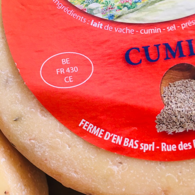 Raclette - demi roue de Sommire cumin - 1kg (6 pers.)