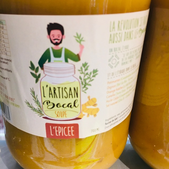 Soupe - potimarron/oranges/cannelle - 3 bols (620 ml)