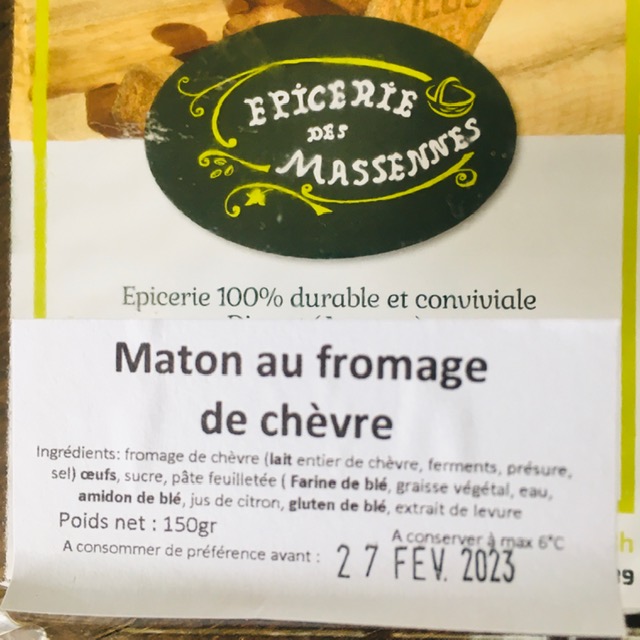 Tartelette au fromage de chvre sucre (Maton)