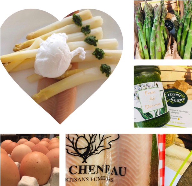 Pack repas  cuisiner - Truite fume aux asperges et pesto d'ail des ours